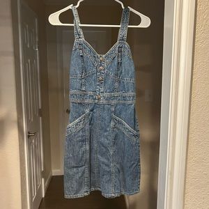 Short cute jean dress